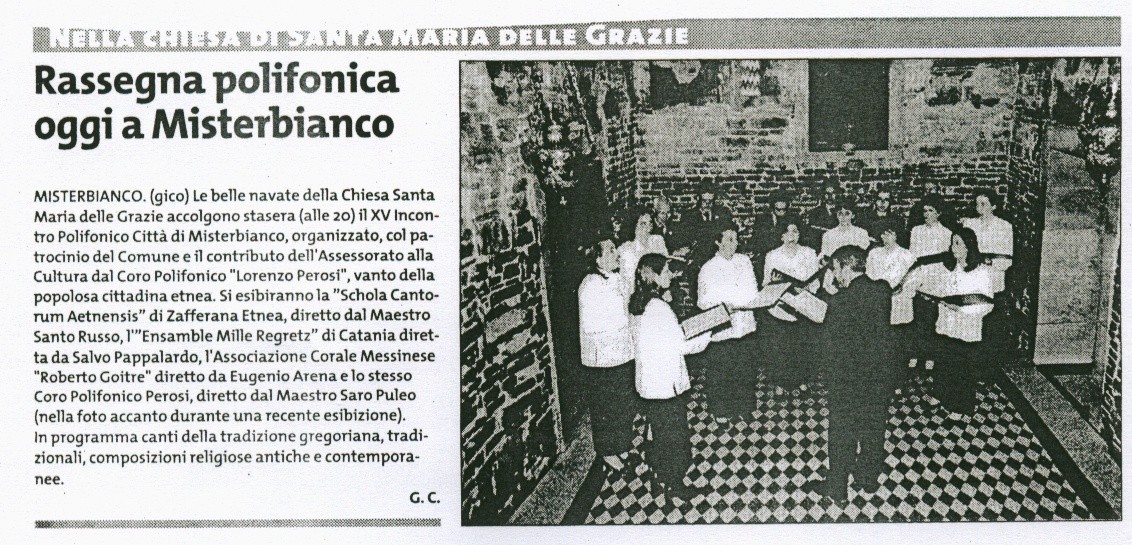 Giornale di Sicilia 08.11.2003